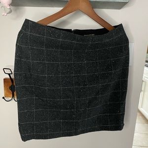 Gray plaid Banana Republic Mini Skirt